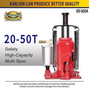 KARLION 20T CE Certified Manual &amp; <strong>Pneumatic</strong> Hydraulic Bottle <strong>Jack</strong> for <strong>Car</strong> &amp; Truck Repair Made of Durable Metal - Product Image 3