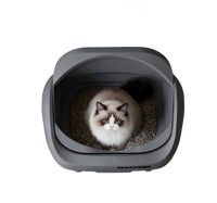 Bac à litière automatique intelligent pour chat avec élimination des odeurs, grande capacité, design écologique, espace intérieur et grand bac à déchets