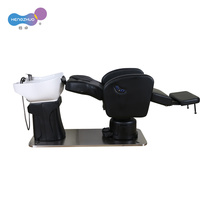 Chaise de shampooing de massage électrique à usage professionnel avec prise USB pour bassin en céramique pour charger le lit de spa de tête pour le lavage des cheveux