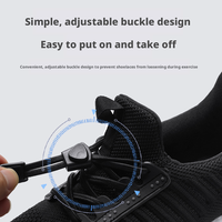 Chaussures de course unisexes à coussin magnétique, respirantes, avec empeigne en mesh solide, légères et amortissantes