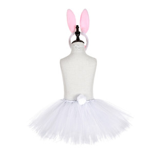 Tutù gonne per ragazze Easter Bunny costumi Cosplay bianchi per feste abiti tutù per ragazze - Product Image 5
