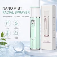 Dispositivo Portátil de Pulverización Nano Hidratante, Vaporizador Facial de Mano para el Cuidado de la Piel en Movimiento, Recargable, con Pulverización Fina, Belleza Personal