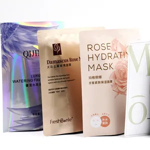 Aluminum Bag Sheet Mask Bag for Facial Masks Wholesale Liquid Packaging Plastic Customized Cosmetic Carton Box Heat Seal Accept