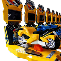Simulateur de course à grande vitesse à pièces, jeu de course de moto en métal, machine de jeu avec prise en charge de l'anglais