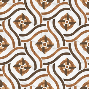 Azulejos de pared de losa de madera con aspecto de mármol esmaltado Digital tallado de 400x400mm, baldosas de porcelana de cuerpo completo para aplicación Interior - Product Image 1