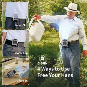 Socool Fan 10000mah <b>Camping</b> Fan Portable <b>Battery</b> Operated Waist Fan Usb Power <b>Bank</b> with Clip Plastic Brushless Motor Outdoor OEM - Product Image 4