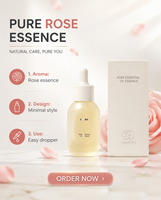 Flacon pompe en verre couleur personnalisée 30g 50g, ensemble d'emballage cosmétique, ensemble de soins en verre dépoli avec bouchon à bille et compte-gouttes pour sérum