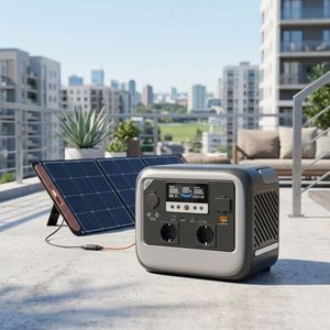 Centrale Électrique Portable 700W, Générateur Solaire à Onde Sinusoïdale Pure, Prêt à l'emploi, Charge Sans Fil, Alimentation de Secours Extérieure - Product Image 1