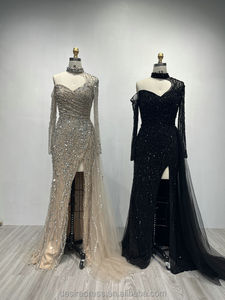 <span class=keywords><strong>ชุด</strong></span><span class=keywords><strong>ราตรี</strong></span>ทรงเมอร์เมดสีน้ำเงิน รุ่น DDS033C <span class=keywords><strong>แขน</strong></span><span class=keywords><strong>ยาว</strong></span> ประดับลูกปัดหรูหรา สำหรับเจ้าสาว ดีไซน์เซ็กซี่ ผ่าข้าง กระโปรงยาว สง่างาม เหมาะสำหรับงานปาร์ตี้ - Product Image 6