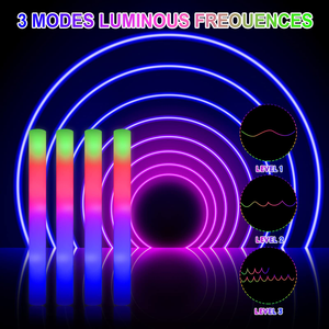 Bâtons en mousse LED personnalisés avec logo, lumineux, pour concerts et décorations de fête néon de remise de diplômes – Vente en gros - Product Image 3