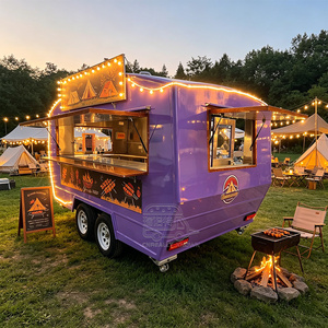 Outdoor Restaurant Camper Food Trailer Double Axle <b>Small</b> Food Trailer Food Container Trailer - Product Image 3
