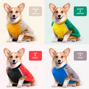 Joymay New Arrival Pet Vest Luxury Winter Spring Dog Pet Apparel Unisex Warm Wholesale Pet Coat Reflective Puppy Clothes