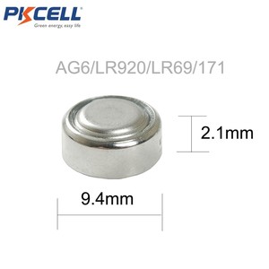 แบตเตอรี่นาฬิกา <span class=keywords><strong>Sr920sw</strong></span> Sr920 <span class=keywords><strong>371</strong></span> Ag6 Ag10 1.5v Pkcell 1.5v แบตเตอรี่แบบกระดุม Sr621sw แบตเตอรี่นาฬิกา - Product Image 6