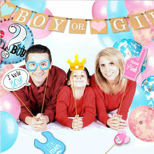 ขายส่งเด็กParty Suppliesราคาถูกฝักบัวอาบน้ำเพศเปิดเผยPhoto Booth Props - Product Image 3