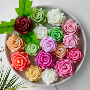 Khuôn silicon làm nến thơm Austin Rose J10-352, làm nến hoa tự làm, xà phòng thủ công, đá khuếch tán, đồ trang trí thạch cao - Product Image 2