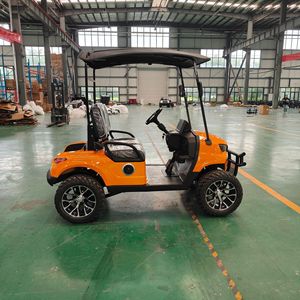 Carrito de golf eléctrico de 4 ruedas, 24 km/h, batería de litio recargable, motor doble, hasta 72 hoyos, material ABS duradero - Product Image 1