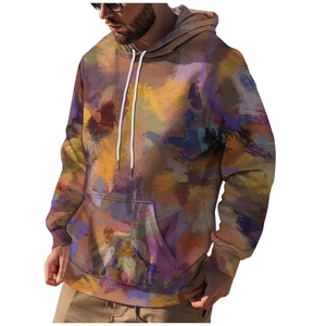 Sweat-shirt à capuche à manches longues pour homme, été, logo personnalisé ODM, 100% coton, respirant, avec poche - Product Image 4
