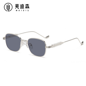 Maidis Square Sunglasses Metal <b>Frame</b> <b>Black</b> Lens UV400 Women's Fashion Sun Glasses - Product Image 4