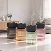 Diffuseur d'arômes sans eau rechargeable USB-C, bouteille en verre de 180 ml, distributeur d'huiles essentielles électrique