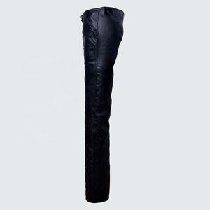 Pantalones con aspecto de cuero negro para mujer, ajustados de Vaqueros cintura alta, con realce de glúteos - Product Image 2