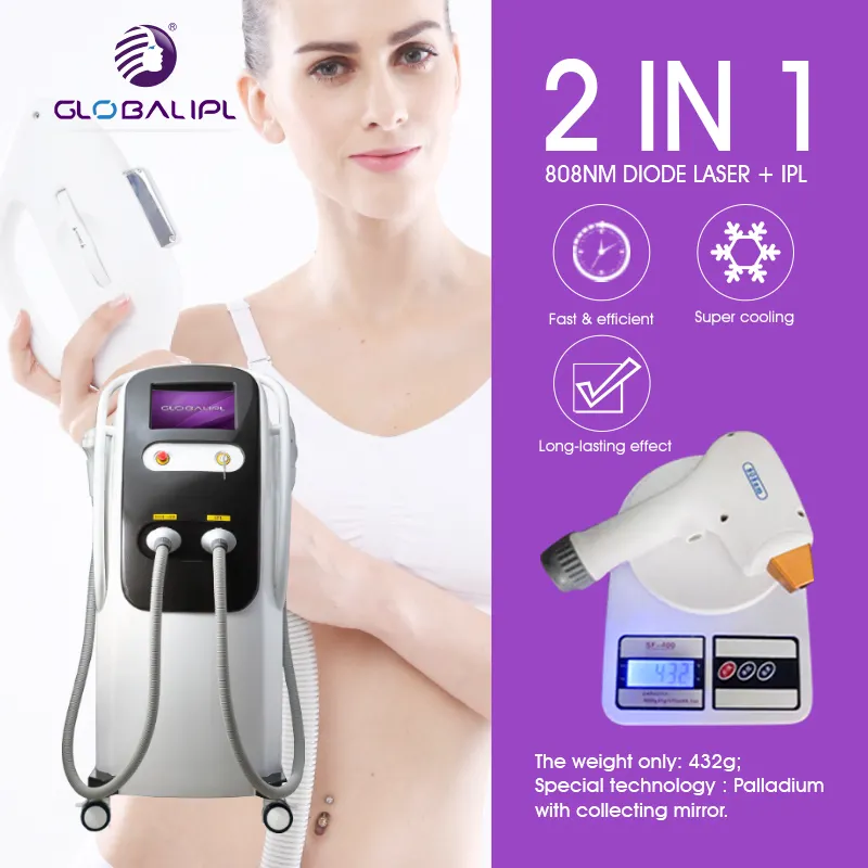 Permanente Haaren tfernung Ipl Diode/ 2 In 1 Ipl Laser Diode Laser Beauty Machine/ Profession elle Haaren tfernungs maschine Ipl Diodenlaser