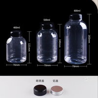 Bouteilles d'eau en plastique PET de qualité alimentaire 1 litre 400 ml 500 ml Contenants pour boissons froides Bouteilles vides Jus Soda