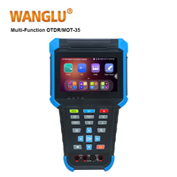 WANGLU portátil multifunción OTDR MOT-35 longitud de onda y Ange dinámico (1310/1550 26/24) RJ45 Cable TDR prueba medidor de nivel de vídeo
