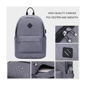 Custom School Simple <b>Backpack</b> Usb Waterproof Travel 15.6 Inch Laptop <b>Backpack</b> - Product Image 2
