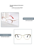 Lunettes de lecture HD rétro œil-de-chat en métal, monture solide, verres anti-lumière bleue, photochromiques, anti-UV400, légères pour adultes