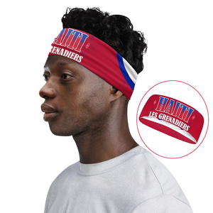 Pañuelo para la Cabeza <span class=keywords><strong>de</strong></span> la <span class=keywords><strong>Federación</strong></span> <span class=keywords><strong>de</strong></span> Fútbol <span class=keywords><strong>de</strong></span> Haití, Poliéster y Elastano, Unisex, para Deportes al Aire Libre, Resistente al Sudor, Transpirable - Product Image 1