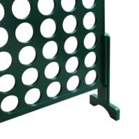 Jeu géant Connect 4 en bois écologique unisexe pour l'extérieur, pour les 5-7 ans, jeu éducatif quatre-en-un pour la pelouse et l'intérieur