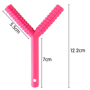 Juguetes Sensoriales de Silicona para Masticar, Tubos de Dentición en Forma de Y, T, P y D, Grado Alimenticio, Libres de BPA, para Bebés con Autismo y Niños con Necesidades Sensoriales - Product Image 2