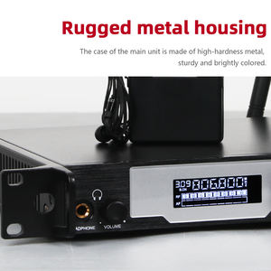 Système de monitoring intra-auriculaire sans fil UHF professionnel J2 de haute qualité à 2 canaux pour la scène, le studio d'enregistrement, les musiciens - Product Image 4