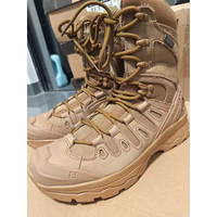 Bottes tactiques noires pour hommes, montantes, pour l'été, l'entraînement en jungle, la randonnée en extérieur et le désert