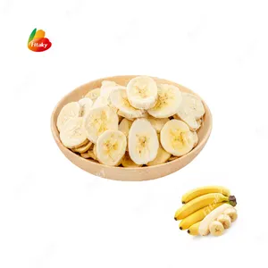 Produto quente todo a venda seca flocos de banana congelar seca banana congelar