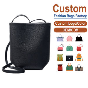 Fashion <b>Black</b> Genuine Leather <b>Bag</b> Handheld Crossbody Style Minimalist Premium Niche Outing <b>Small</b> Factory Customization - Product Image 1