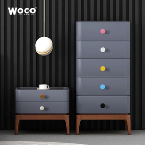 Woco Lan Cabinet <b>Knob</b> Single Hole Modern Minimalist Drawer Handle <b>Black</b> Wardrobe <b>Door</b> Metal Round Handle - Product Image 5