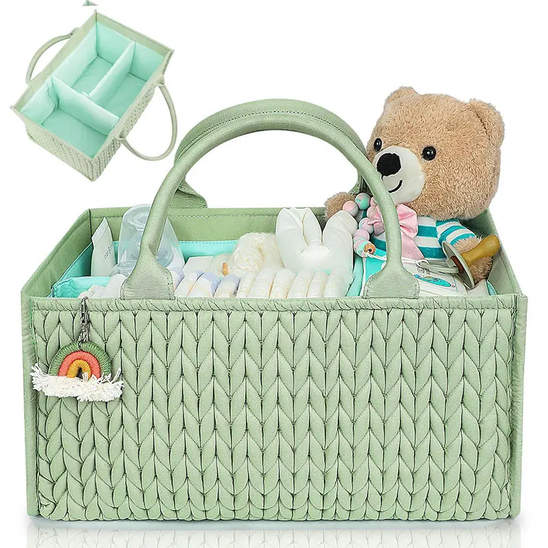 Kinderkamer Opbergmand Voor Het Verschonen Van Tafel Auto Baby Luier Caddy Organizer Draagbare Luier Opslag Voor Meisje Jongen