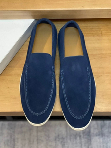 Nuevos <span class=keywords><strong>Mocasines</strong></span> Europeos y Americanos de Suela Plana, <span class=keywords><strong>Zapatos</strong></span> de Hombre de Estilo Casual con Punta Descubierta, <span class=keywords><strong>Zapatos</strong></span> de Mujer de Suela Blanda <span class=keywords><strong>para</strong></span> Viajes Diarios y Negocios - Product Image 4
