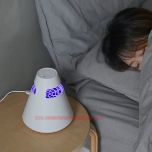 Piège à insectes circulaire en forme de cône coupé à lumière UV pour l'intérieur, lampe électrique anti-moustiques - Product Image 4