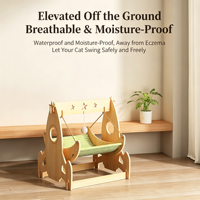 Hamac suspendu en bois pour chat, lit de repos, griffoir, durable et respirant, toutes saisons