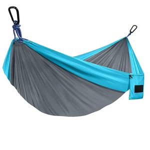 Hamaca Doble de Nailon Plegable para Exteriores, Tipo Paracaídas, Ligera, para Camping - Product Image 2