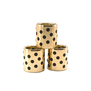 Cojinete de grafito JDB con buje de bronce y lubricante sólido para deslizamiento a baja velocidad y carga pesada - Product Image 1