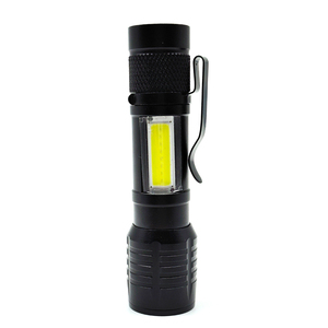 Mini Linterna LED Recargable para Exteriores <span class=keywords><strong>con</strong></span> Zoom, Alimentada por 14500/AA, Linterna Táctica Mini LED <span class=keywords><strong>con</strong></span> Clip de Bolsillo - Product Image 1