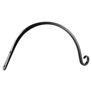 Hanging Basket Hook 14 Inch Wrought Iron Black Outdoor Indoor Wall Mounting <b>Bracket</b> For Planting Floral Decoration - Product Image 2