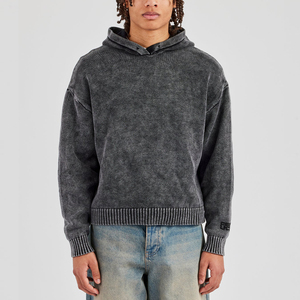 Sudadera con Capucha de Alta Calidad con Estampado DTG para Hombre, Diseño de Lujo, Algodón, Felpa Francesa, Efecto Desgastado con Lavado Ácido, Sudadera para Hombre - Product Image 2