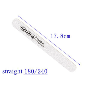 Lime à ongles en bois professionnel Nail Art ponçage tampon limes 100/180 180/240 Double face pour Salon manucure pédicure UV Gel conseils - Product Image 5