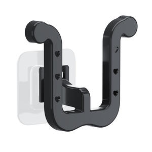 Soporte para zapatillas de baño, gancho de succión montado en la pared, colgador de almacenamiento duradero para drenaje del inodoro, negro, blanco, transparente, paquete de 3 - Product Image 1