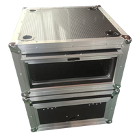 Boîtier rack étanche Goodcase personnalisé en aluminium durable OEM 2U-12U avec porte coulissante supérieure pour équipement d'amplificateur de scène