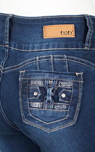 Jeans a <span class=keywords><strong>Vita</strong></span> Alta da <span class=keywords><strong>Donna</strong></span> <span class=keywords><strong>in</strong></span> Cotone Elasticizzato e Spandex, Consegna Rapida dal Magazzino USA, <span class=keywords><strong>Pantaloni</strong></span> <span class=keywords><strong>in</strong></span> Denim per Uso Quotidiano - Product Image 4